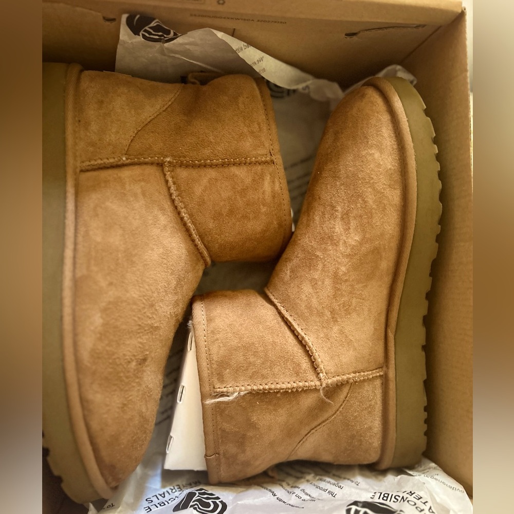 UGG classy mini 2 chestnut boots women